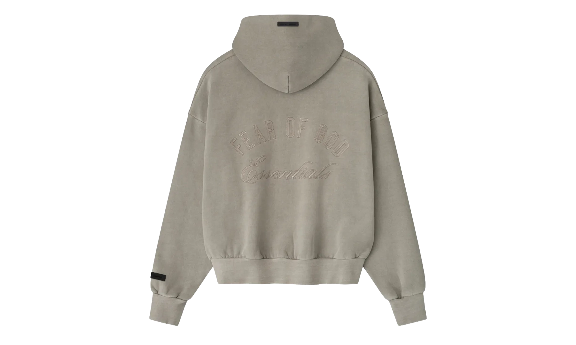 Embroidered Classic Full Zip Hoodie "Smoke Grey" 192HO254781F