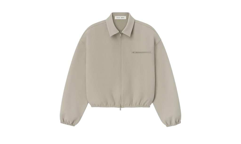 Bonded Canvas Zip-Up Jacket "Timber" 202SP258061F