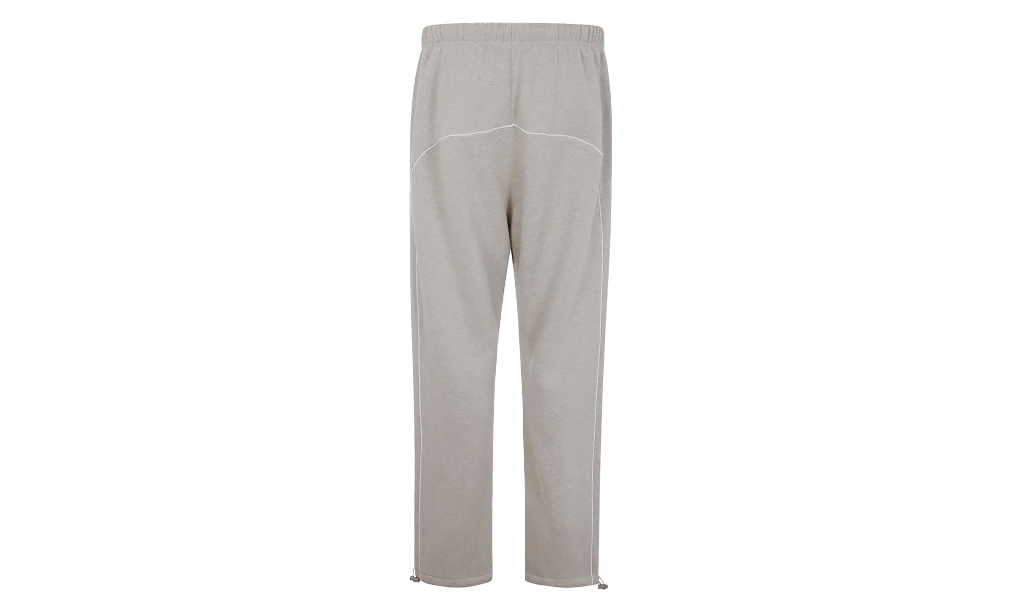 RELAXED FLEECE SWEATPANT W/ PIPING "HEATHER STONE / CLOUD WHITE" 130SP258062F