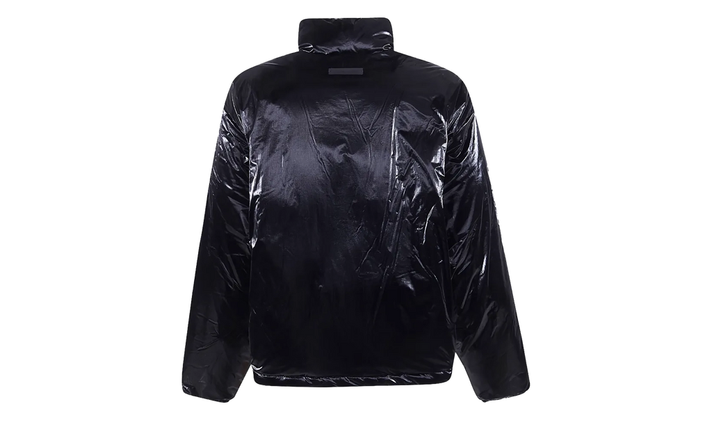 Ripstop Nylon Puffer Jacket "Metallic Black" 202HO258181F