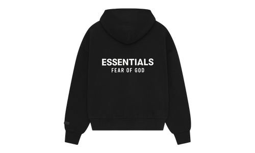 CLASSIC FIT FLEECE HOODIE "JET BLACK" 192AS252050F