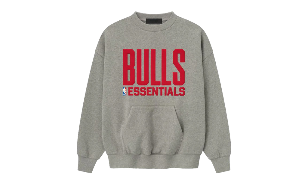 BULLS SPORTS FIT CREWNECK SWEATSHIRT "CONCRETE HEATHER" 192NB256506F