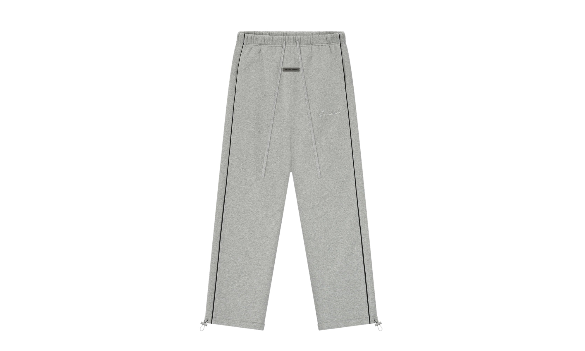 Relaxed Fleece Sweatpant With Piping "Concrete Heather / Black" 130SP258065F