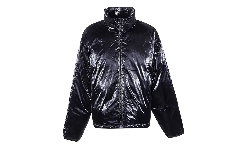 Ripstop Nylon Puffer Jacket "Metallic Black" 202HO258181F
