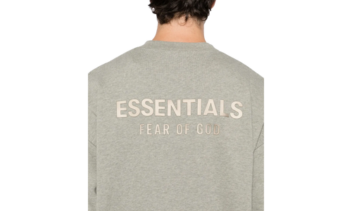Classic Fit Fleece Crewneck 192SP252045F "Concrete Heather" 192SP252045F