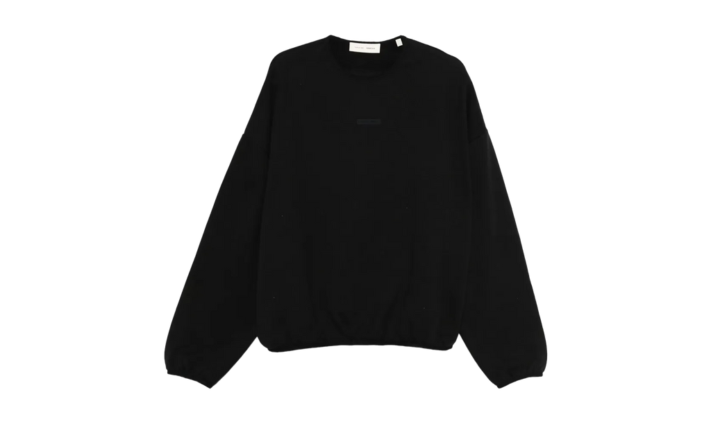 Modern Fit Fleece Crewneck "Jet Black" 192SP256540F