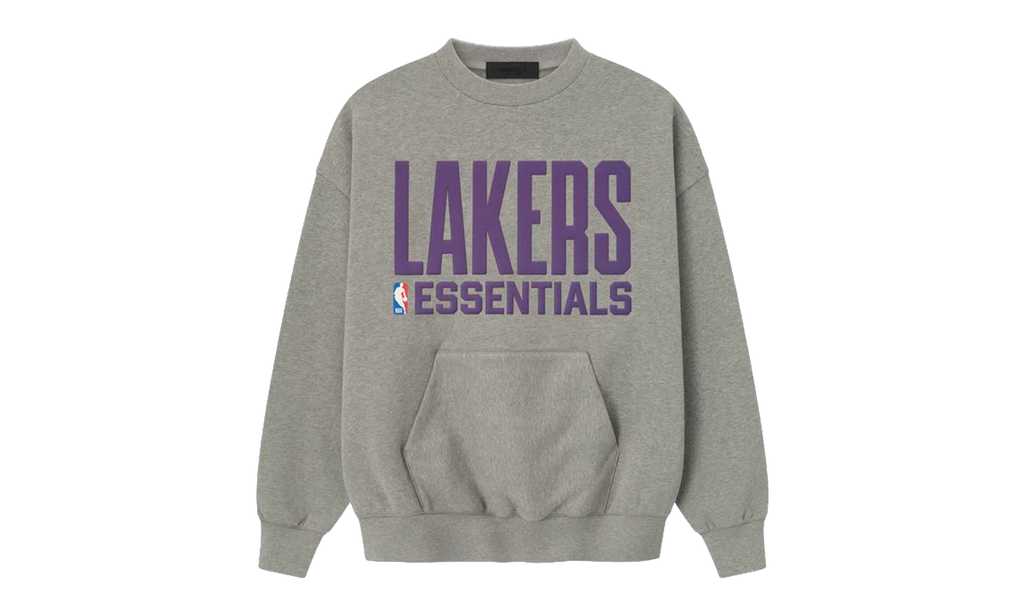 LAKERS SPORTS FIT CREWNECK SWEATSHIRT "CONCRETE HEATHER" 192NB256505F