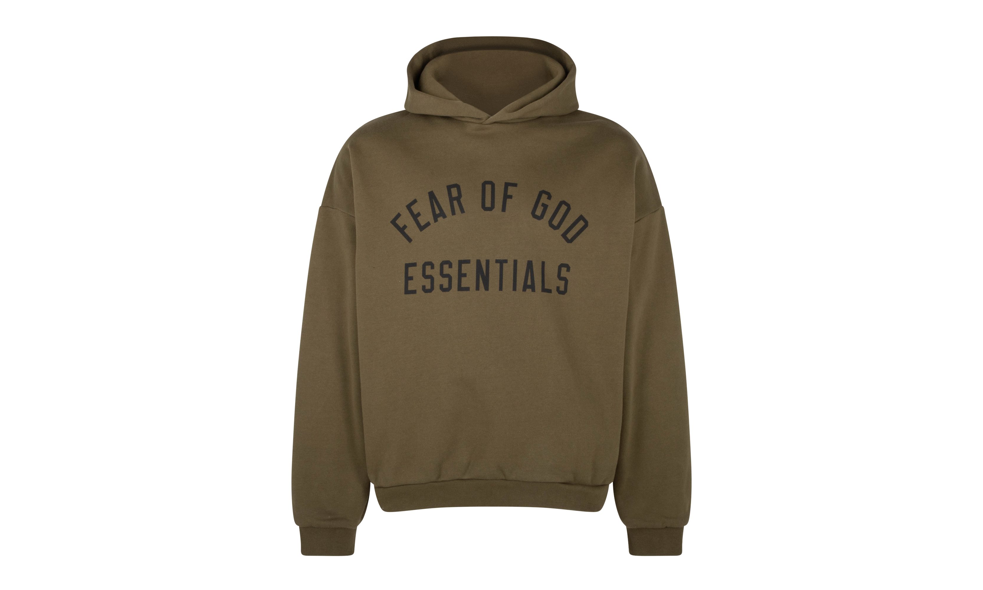 Fleece Pullover Hoodie "Olive" 192BT246254F