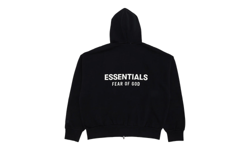 CLASSIC FLEECE ZIP UP HOODIE "JET BLACK" 192AS254780F