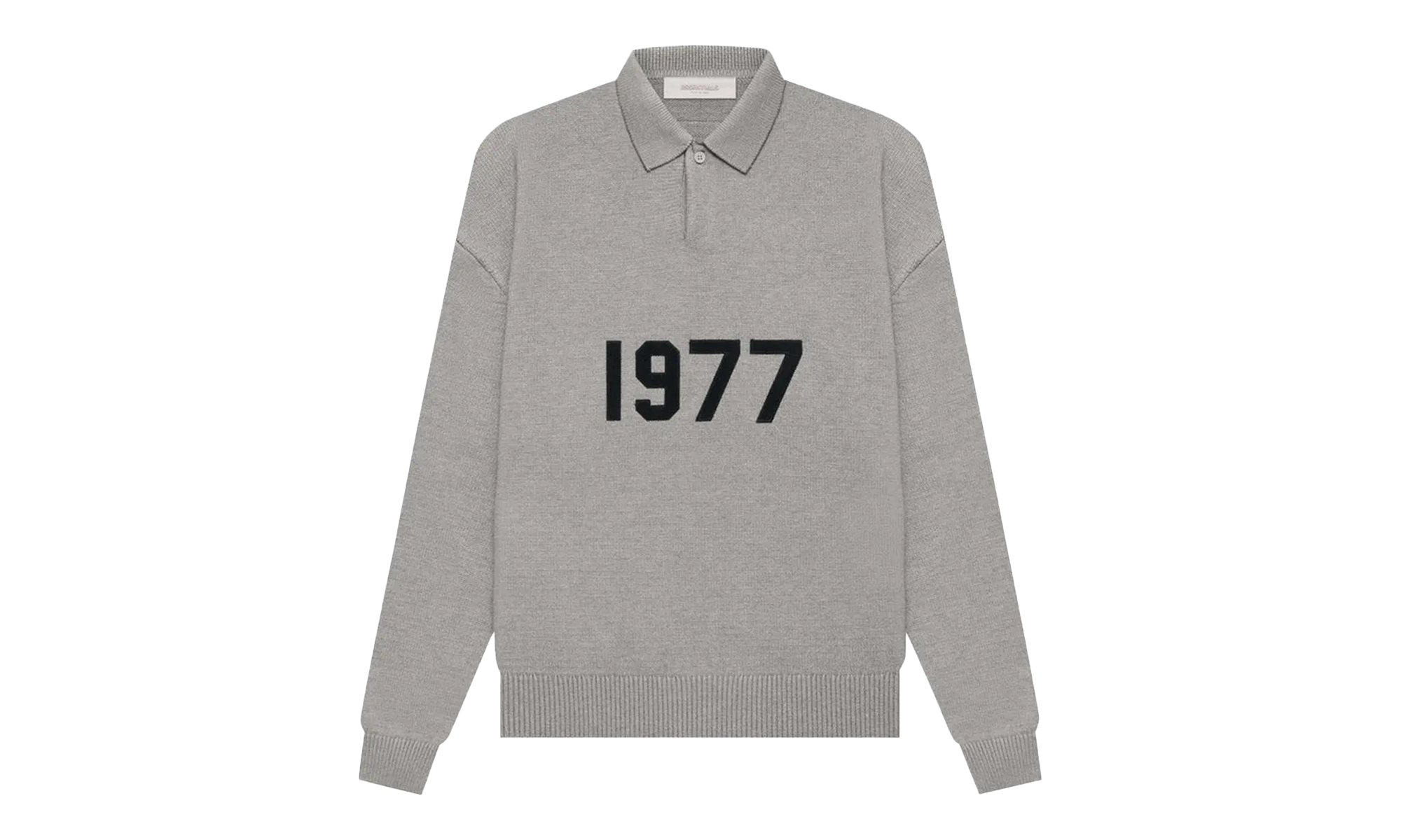 Knit LS Polo "Dark Oatmeal" F93001A0